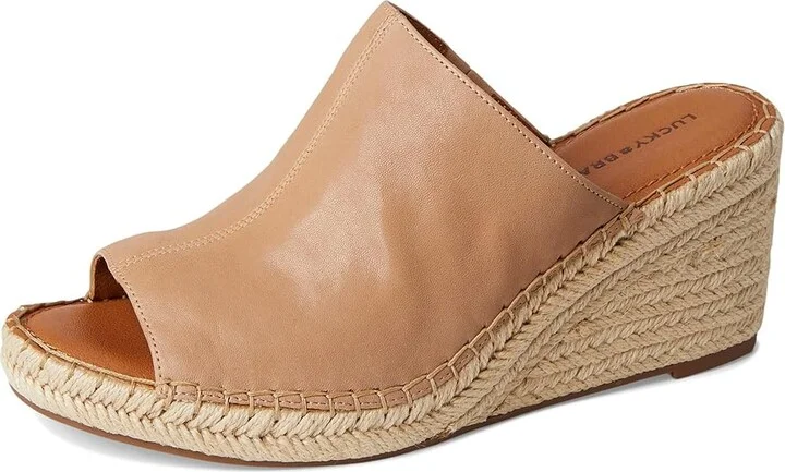 Lucky Brand Cabriah Women's Sandals Sandstorm : 8 M, Leather/Rubber - Image 5