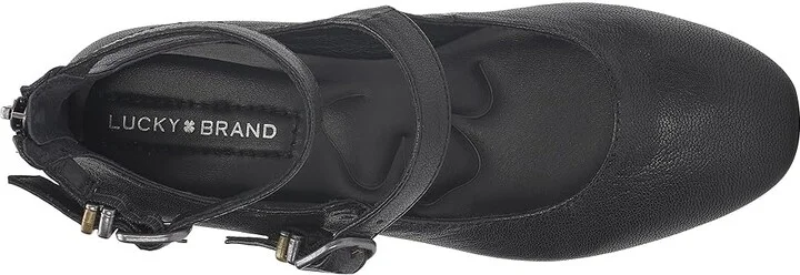 Lucky Brand Cemli High Women's Heels Black : 9.5 B - Medium, Leather/Rubber - Image 2