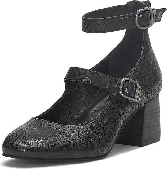 Lucky Brand Cemli High Women's Heels Black : 9.5 B - Medium, Leather/Rubber - Image 5