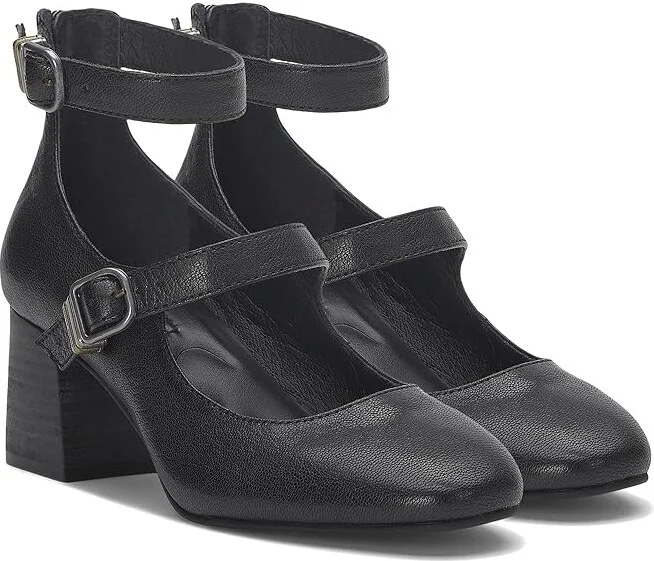 Lucky Brand Cemli High Women's Heels Black : 9.5 B - Medium, Leather/Rubber