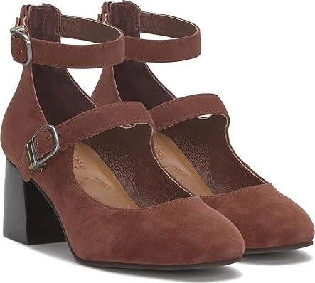 Lucky Brand Cemli High Women's Heels Brownstone : 10 B - Medium, Leather/Rubber