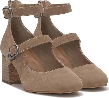 Lucky Brand Cemli High Women's Heels Porcini : 8 B - Medium, Leather/Rubber