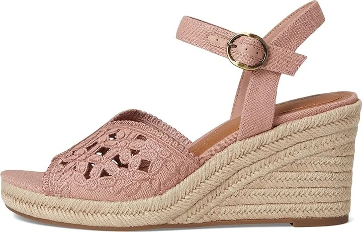 Lucky Brand Coyna Floral Espadrille Wedge Sandals Women's Sandals Bellini : 10 B - Medium - Image 6