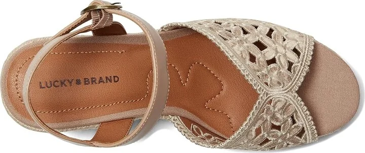 Lucky Brand Coyna Floral Espadrille Wedge Sandals Women's Sandals Rhodonite/Rhodonite : 12 B - Medium - Image 2