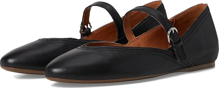 Lucky Brand Cyrena Women's Flat Shoes Black : 8.5 B - Medium, Leather