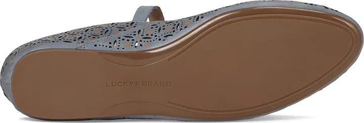 Lucky Brand Cyrena2 Women's Flat Shoes French Grey : 9 B - Medium, Leather/Synthetic - Image 3