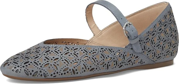 Lucky Brand Cyrena2 Women's Flat Shoes French Grey : 9 B - Medium, Leather/Synthetic - Image 5