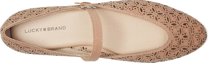 Lucky Brand Cyrena2 Women's Flat Shoes French Grey : 9 B - Medium, Leather/Synthetic - Image 8