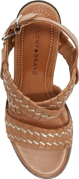 Lucky Brand Dabene Women's Sandals Latte : 11 B - Medium, Leather - Image 2