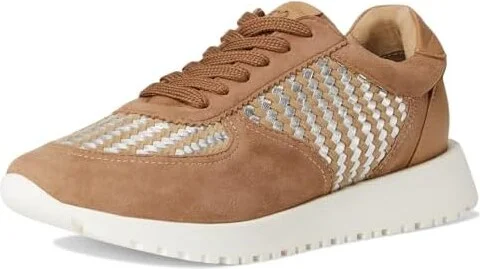 Lucky Brand Deva Woven Leather Sneaker Women's Shoes Tan : 6 B - Medium - Image 5