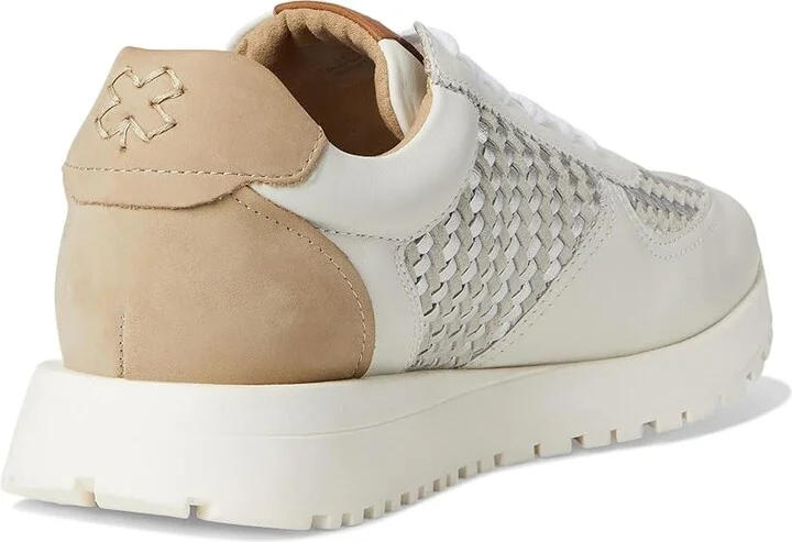 Lucky Brand Deva Woven Leather Sneaker Women's Shoes White : 5.5 B - Medium - Image 4