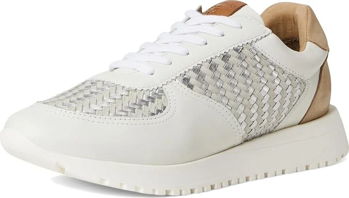 Lucky Brand Deva Woven Leather Sneaker Women's Shoes White : 5.5 B - Medium - Image 5