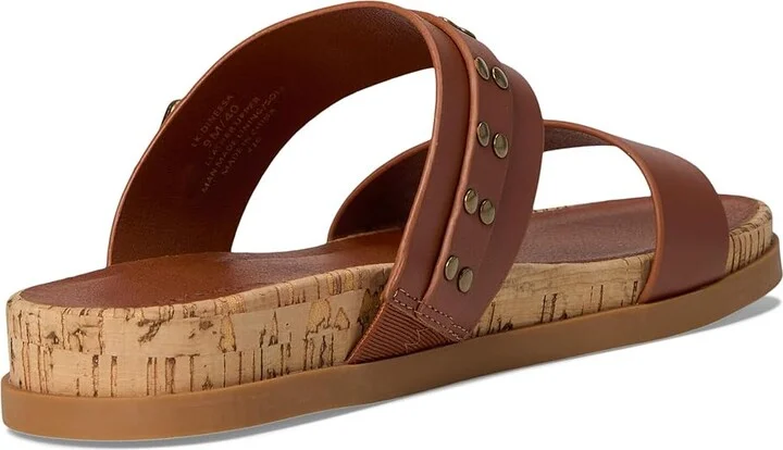 Lucky Brand Dineesa Studded Two Band Flat Sandals Women's Sandals Conger : 12 B - Medium, Leather - Image 4