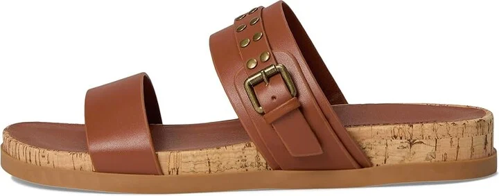 Lucky Brand Dineesa Studded Two Band Flat Sandals Women's Sandals Conger : 12 B - Medium, Leather - Image 6