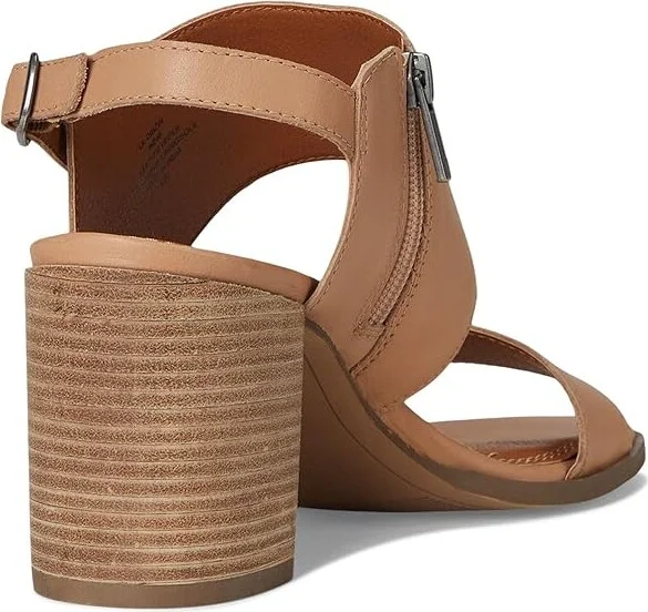 Lucky Brand Dinzin Double Band Heeled Sandals Women's Sandals Rhodonite/Ecru : 6.5 B - Medium, Leather - Image 4