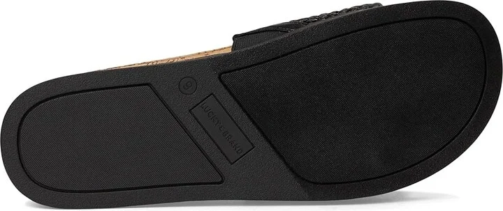 Lucky Brand Dylina Woven Band Sandals Women's Sandals Black : 6 B - Medium, Synthetic - Image 3