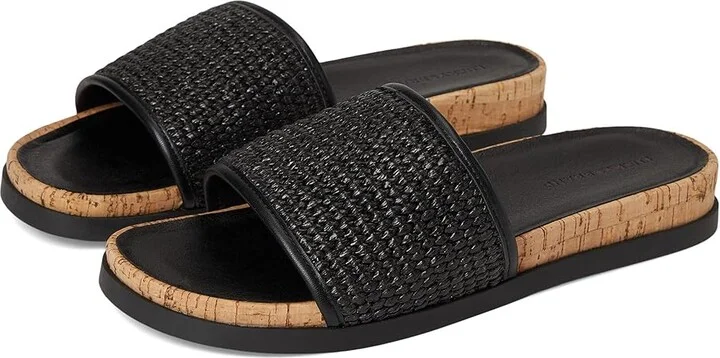 Lucky Brand Dylina Woven Band Sandals Women's Sandals Black : 6 B - Medium, Synthetic