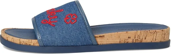 Lucky Brand Dylina Woven Band Sandals Women's Sandals Light Wash : 9 B - Medium, Synthetic - Image 6