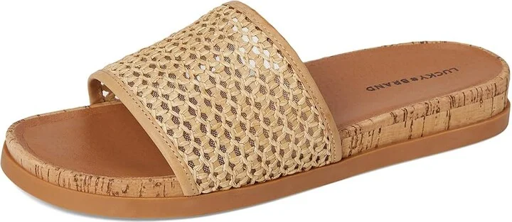 Lucky Brand Dylina Woven Band Sandals Women's Sandals Natural : 8.5 B - Medium, Synthetic - Image 5