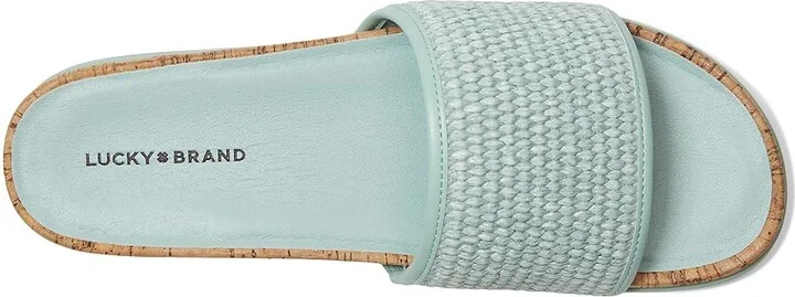 Lucky Brand Dylina Woven Band Sandals Women's Sandals Santorini : 8 B - Medium, Synthetic - Image 2