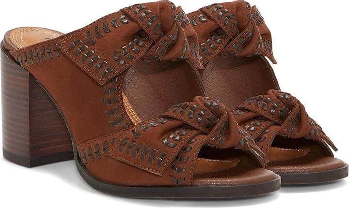 Lucky Brand Dynah Women's Sandals Chocolate : 9 B - Medium, Leather/Rubber