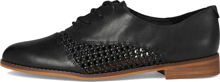 Lucky Brand Elfie Women's Flat Shoes Black : 5 B - Medium, Lace/Leather/Polyester - Image 6