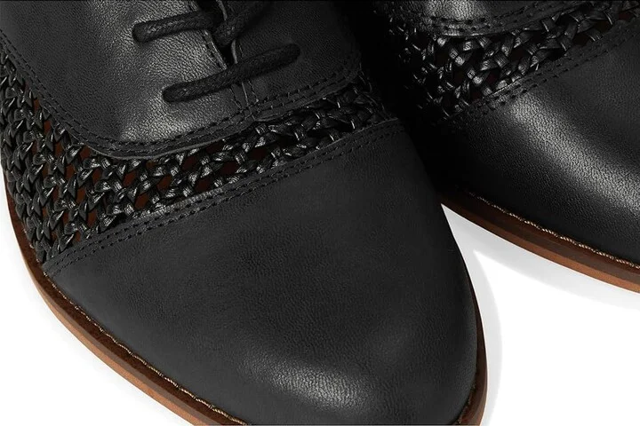 Lucky Brand Elfie Women's Flat Shoes Black : 5 B - Medium, Lace/Leather/Polyester - Image 7
