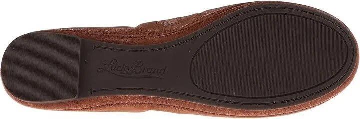 Lucky Brand Emmie Women's Flat Shoes Bourbon : 5 M, Leather - Image 4