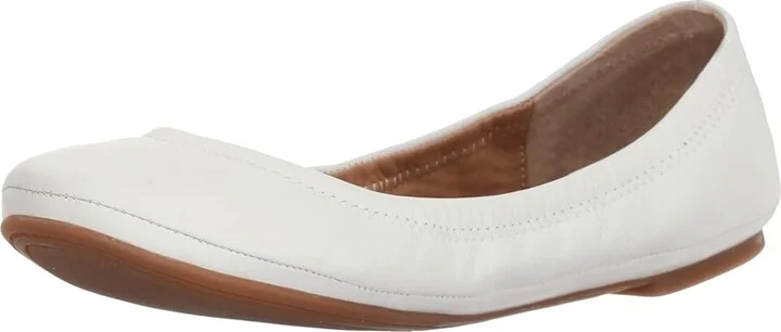 Lucky Brand Emmie Women's Flat Shoes Bright White : 6 M, Leather - Image 2