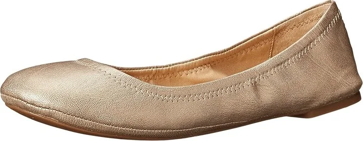Lucky Brand Emmie Women's Flat Shoes Platinum : 5.5 M, Leather - Image 2