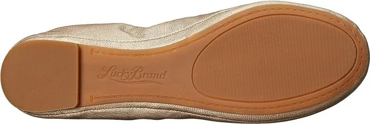 Lucky Brand Emmie Women's Flat Shoes Platinum : 5.5 M, Leather - Image 4