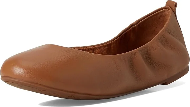 Lucky Brand Emmielou Leather Ballet Flat Women's Flat Shoes Almond : 8 B - Medium - Image 5