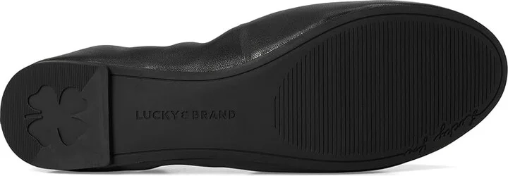 Lucky Brand Emmielou Leather Ballet Flat Women's Flat Shoes Black : 9.5 B - Medium - Image 3
