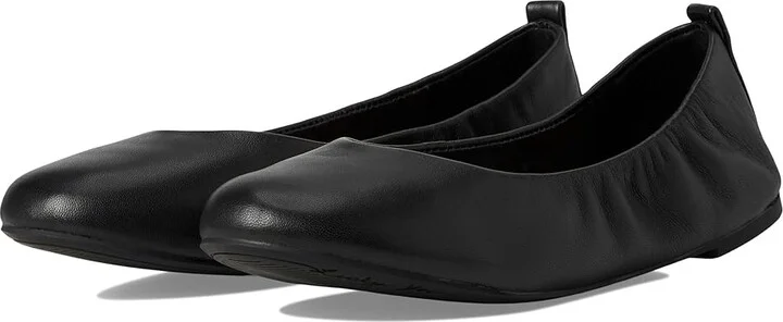 Lucky Brand Emmielou Leather Ballet Flat Women's Flat Shoes Black : 9.5 B - Medium