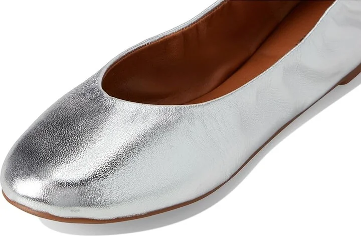 Lucky Brand Emmielou Leather Ballet Flat Women's Flat Shoes Silver : 5.5 B - Medium - Image 7