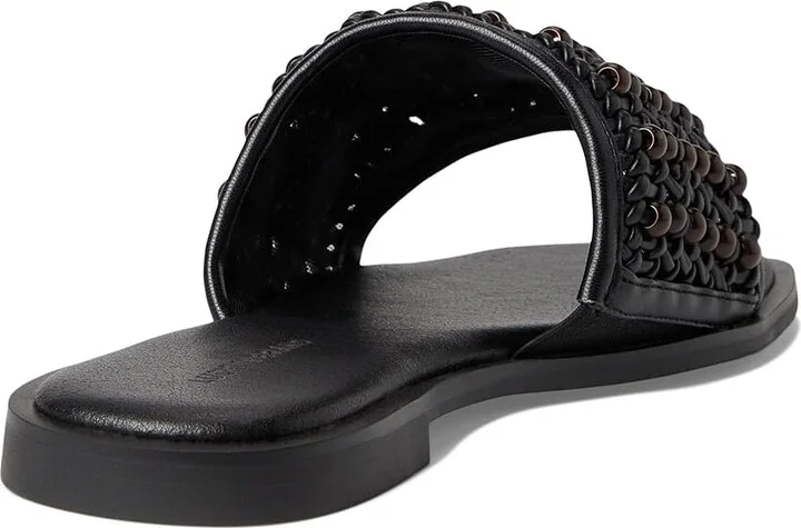Lucky Brand Gidya Beaded Flat Sandals Women's Sandals Black/Brown : 5.5 B - Medium, Faux Leather/Synthetic - Image 4