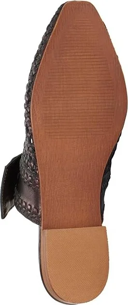 Lucky Brand Grenaldie Women's Flat Shoes Chocolate : 5.5 B - Medium, Leather/Polyester - Image 3