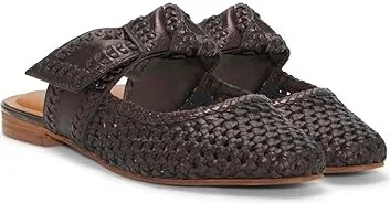 Lucky Brand Grenaldie Women's Flat Shoes Chocolate : 5.5 B - Medium, Leather/Polyester