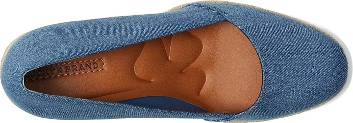 Lucky Brand Imula Espadrille Wedge High Women's Heels Medium : 5 B - Medium, Canvas - Image 2