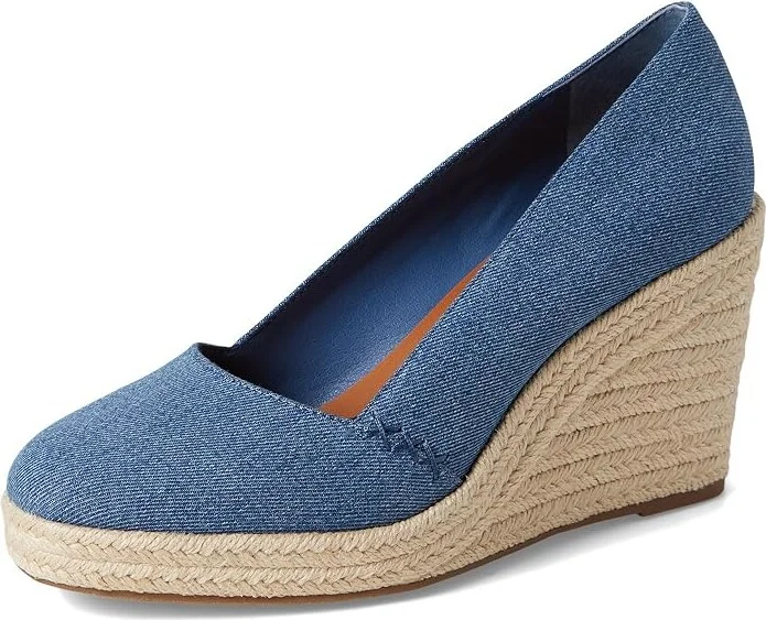 Lucky Brand Imula Espadrille Wedge High Women's Heels Medium : 5 B - Medium, Canvas - Image 5