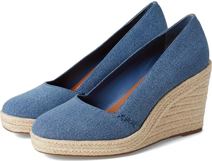 Lucky Brand Imula Espadrille Wedge High Women's Heels Medium : 5 B - Medium, Canvas