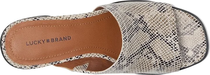 Lucky Brand Jamira Asymmetrical Mule Women's Sandals Natural : 6.5 B - Medium, Leather - Image 2