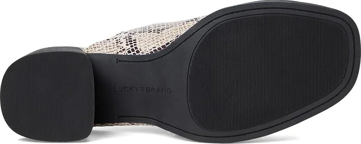 Lucky Brand Jamira Asymmetrical Mule Women's Sandals Natural : 6.5 B - Medium, Leather - Image 3