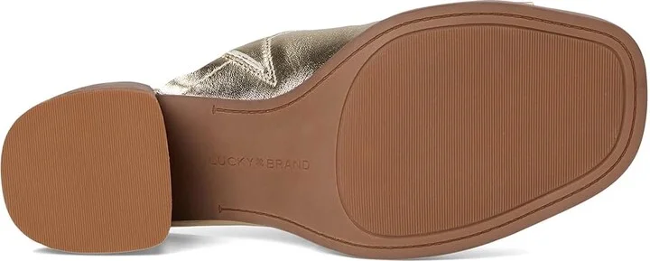 Lucky Brand Jamira Asymmetrical Mule Women's Sandals Platino : 11 B - Medium, Leather - Image 3