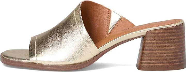 Lucky Brand Jamira Asymmetrical Mule Women's Sandals Platino : 11 B - Medium, Leather - Image 6