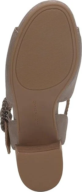 Lucky Brand Juliane Cutout Heeled Sandal Women's Sandals Coffee Quartz : 7.5 B - Medium, Leather/Rubber - Image 3