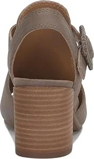 Lucky Brand Juliane Cutout Heeled Sandal Women's Sandals Coffee Quartz : 7.5 B - Medium, Leather/Rubber - Image 4