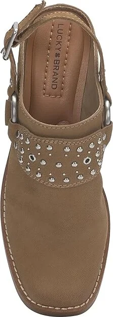 Lucky Brand Kalv High Women's Heels Dark Natural : 6 B - Medium, Leather - Image 2
