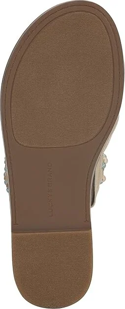 Lucky Brand Kaykey Women's Sandals Stucco : 6 M, Leather - Image 3