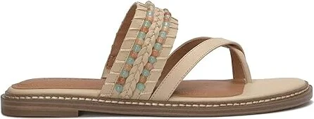 Lucky Brand Kaykey Women's Sandals Stucco : 6 M, Leather - Image 6